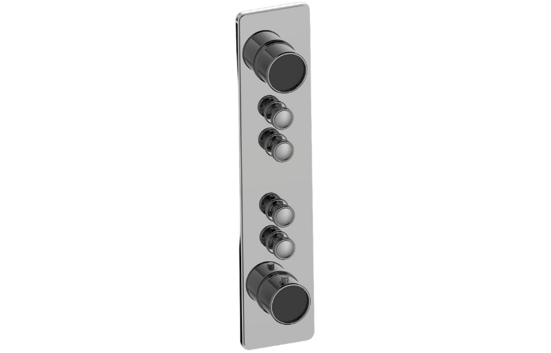 Graff G-18014VAP-AU-T - Traditional 4-Button Split Knob Vertical Trim