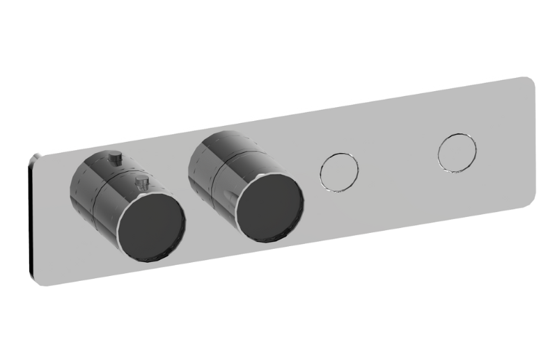Graff G-18022HBP-AU-T - Contemporary 2-Button Paired Knob Horizontal Trim