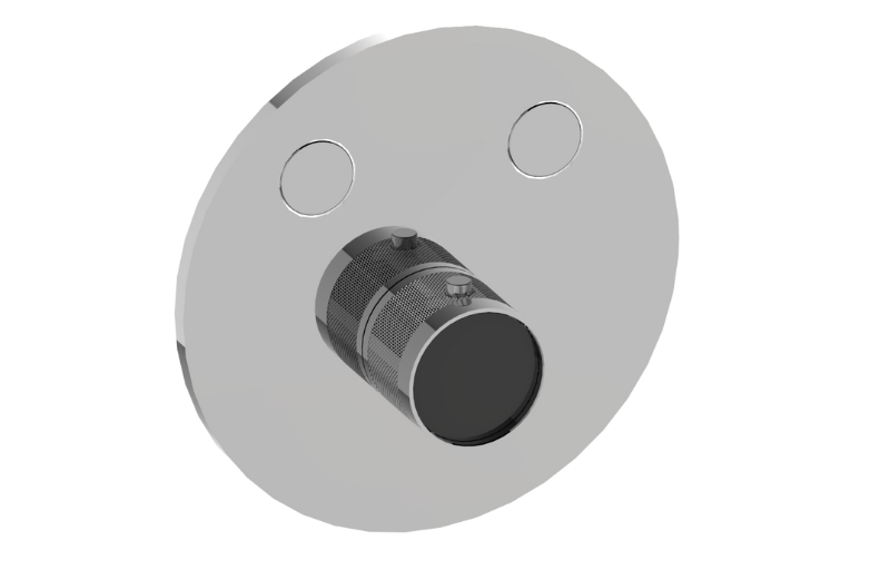 Graff G-18022RDD-AU-T - Contemporary 2-Button Diamond Knurl Round Trim