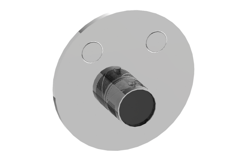Graff G-18022RDQ-AU-T - Contemporary 2-Button Oblique Knurl Round Trim