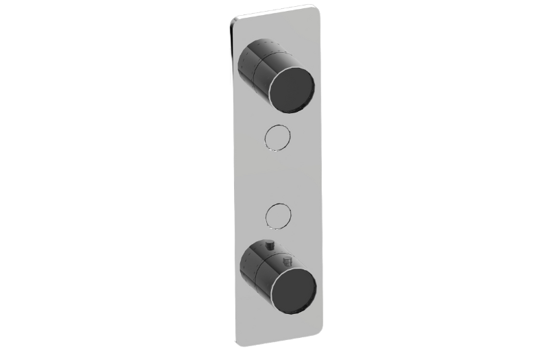 Graff G-18022VAP-AU-T - Contemporary 2-Button Split Knob Vertical Trim