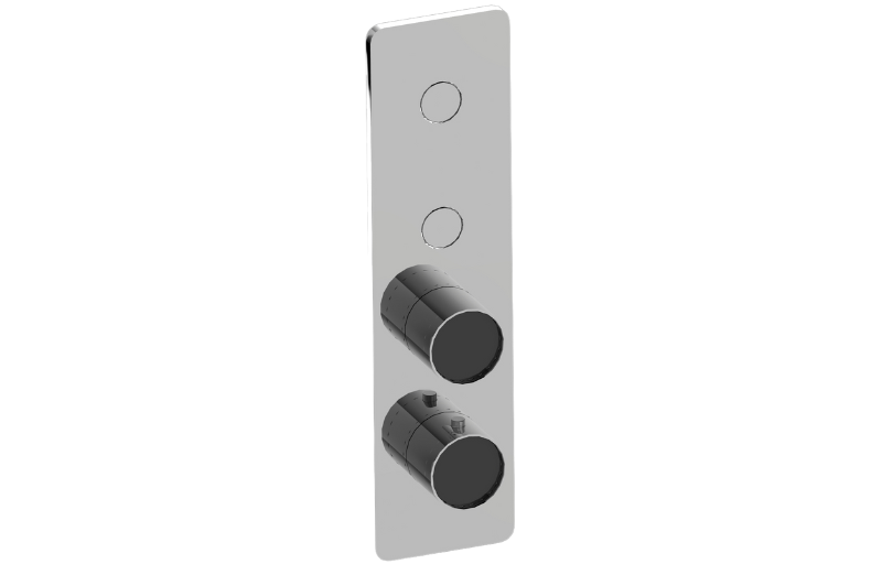 Graff G-18022VBP-AU-T - Contemporary 2-Button Paired Knob Vertical Trim