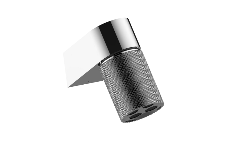 Graff G-18201WCBD-AU - Wall-Mount Contemporary Diamond Knurl 4-Spray Showerhead