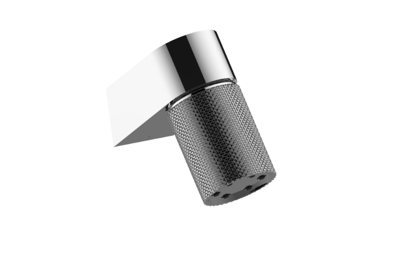 Graff G-18201WCCD-AU - Wall-Mount Contemporary Diamond Knurl 6-Jet Showerhead