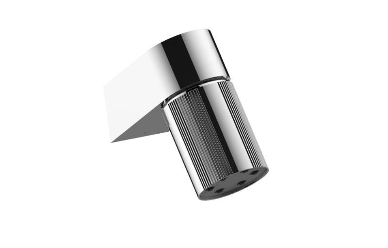 Graff G-18201WCCF-AU - Wall-Mount Contemporary Fluted Knurl 6-Jet Showerhead