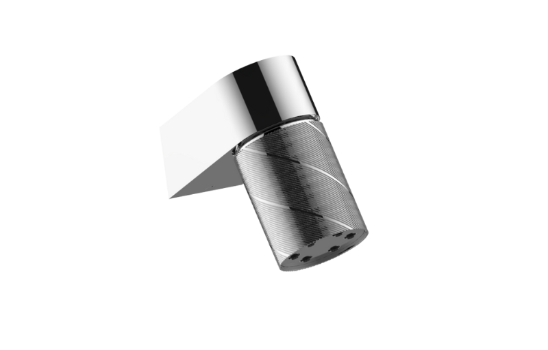 Graff G-18201WCCQ-AU - Wall-Mount Contemporary Oblique Knurl 6-Jet Showerhead
