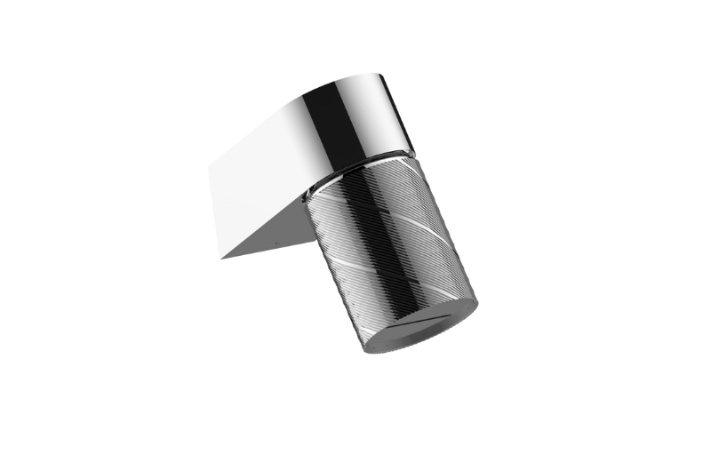 Graff G-18201WCGQ-AU - Wall-Mount Contemporary Oblique Knurl Cascade Showerhead