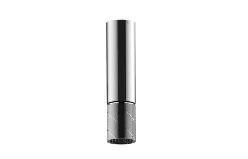 Graff G-18213CCAQ-AU - Ceiling-Mount Contemporary Oblique Knurl Showerhead