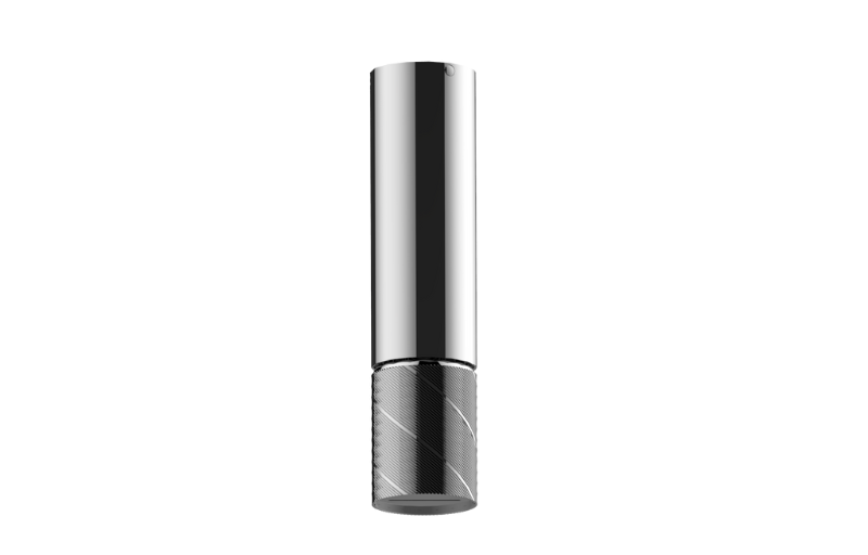 Graff G-18213CCGQ-AU - Ceiling-Mount Contemporary Oblique Knurl Cascade Showerhead