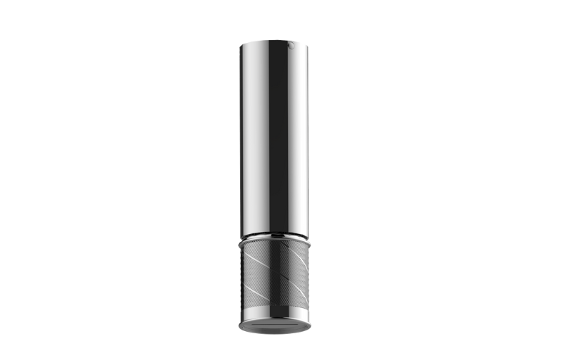 Graff G-18213CTGQ-AU - Ceiling-Mount Traditional Oblique Knurl Cascade Showerhead