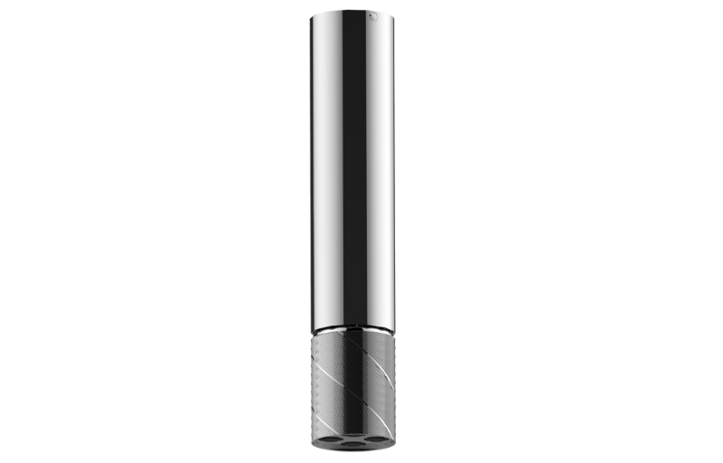 Graff G-18216CCBQ-AU - Ceiling-Mount Contemporary Oblique Knurl 4-Spray Showerhead