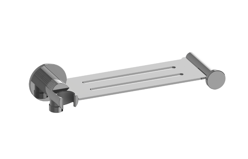 Graff G-19401CF-AU - Contemporary Integrated Elbow, Bracket, Shelf, And Hook Fluted Knurled