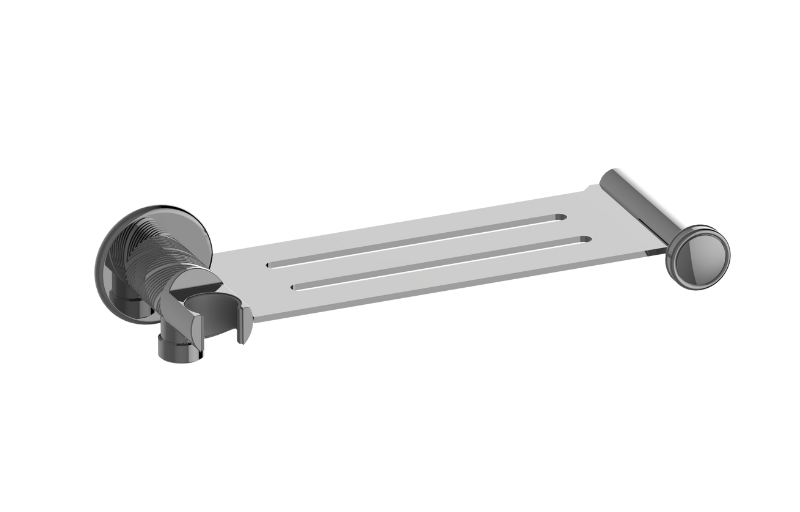 Graff G-19401TQ-AU - Traditional Integrated Elbow, Bracket, Shelf, And Hook Oblique Knurled