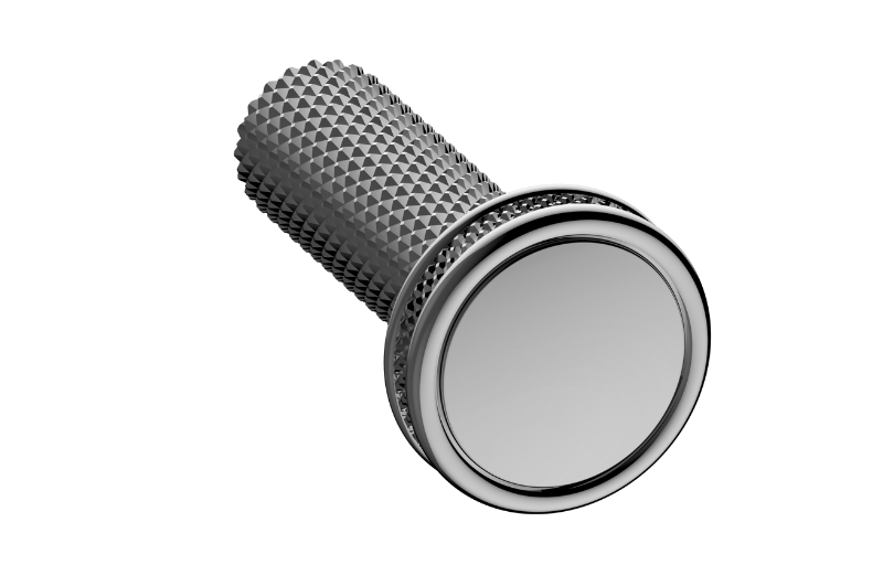 Graff G-19404TD-BK - Traditional Towel Hook Diamond Knurled
