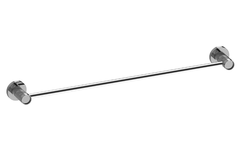 Graff G-19408CQ-AU - Contemporary 24" Towel Bar Oblique Knurled