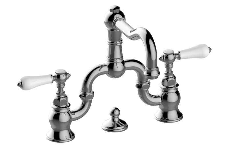 Graff G-3800-LC1-BAU - Widespread Bridge Lavatory Faucet