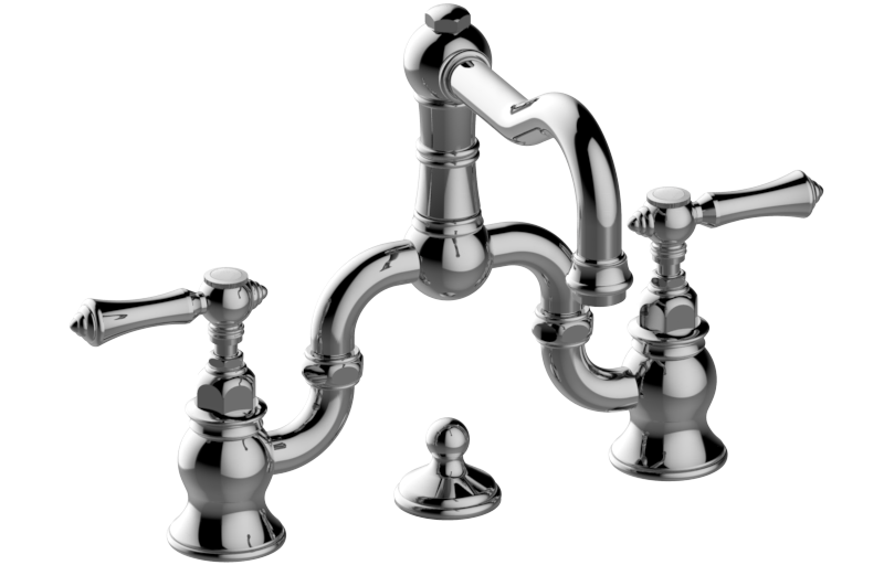 Graff G-3800-LM15-AU - Widespread Bridge Lavatory Faucet