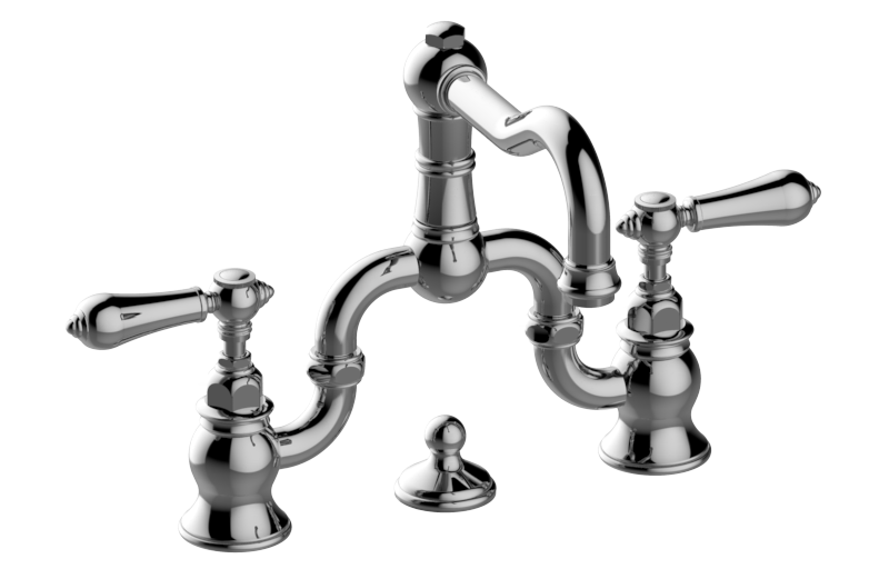 Graff G-3800-LM34-AU - Widespread Bridge Lavatory Faucet