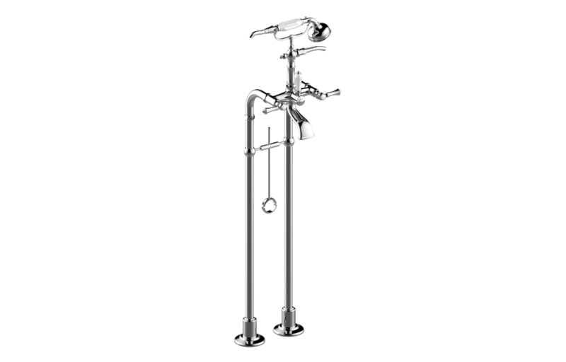 Graff G-3895-LM15-UBB - Exposed Floor-Mounted Tub Filler W/Handshower Set