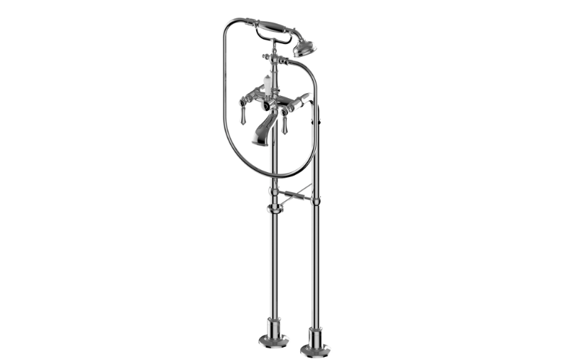 Graff G-3896-LM15-UBB - Exposed Floor-Mounted Tub Filler W/Handshower Set