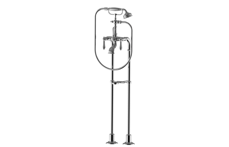 Graff G-3896-LM34-UBB - Exposed Floor-Mounted Tub Filler W/Handshower Set