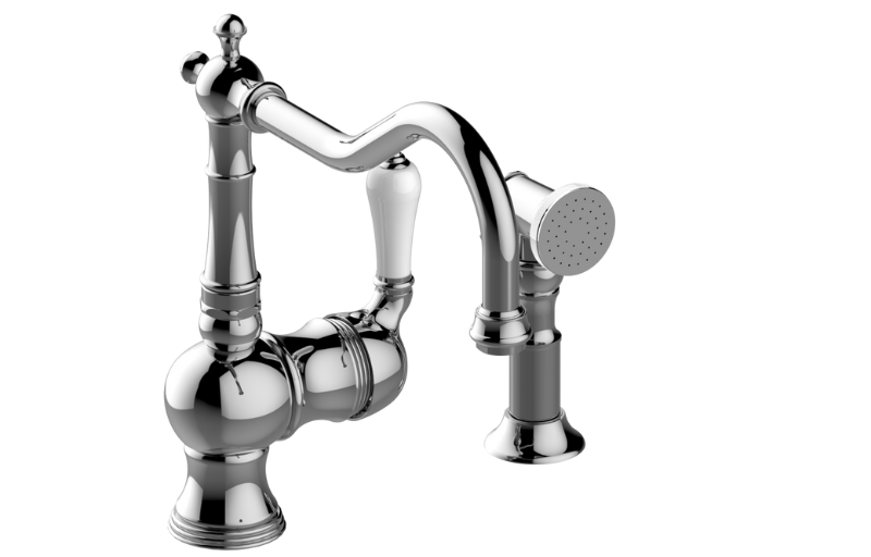 Graff G-4231-LC3-BB - Kitchen Faucet With Side Spray
