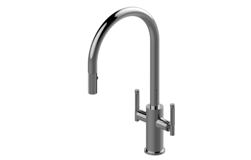 Graff G-4370-LM57D-BAU - Pull-Down Two-Handle Kitchen Faucet