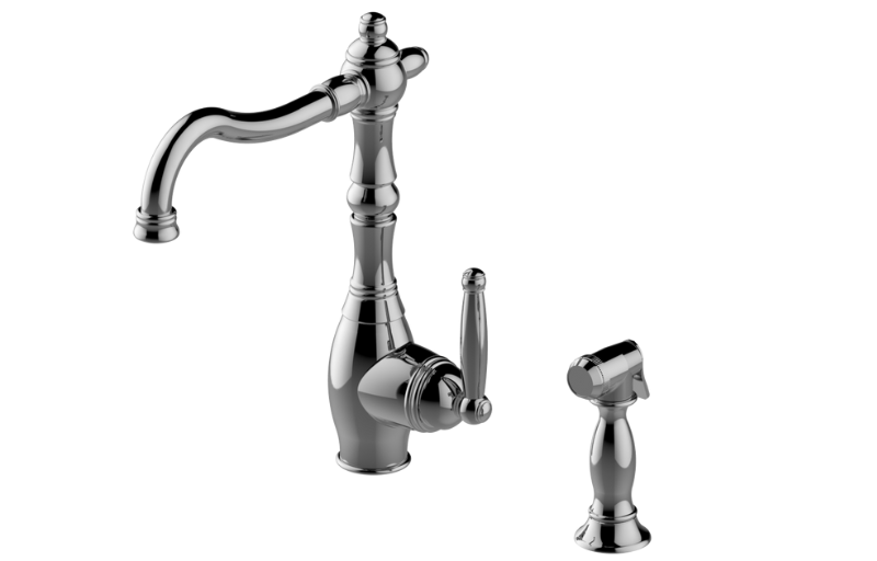 Graff G-4815-BB - Kitchen Faucet With Side Spray