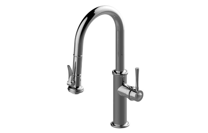 Graff G-5130-LM67K-BB - Pull-Down Kitchen Bar/Prep With Chef'S Pro Sprayer