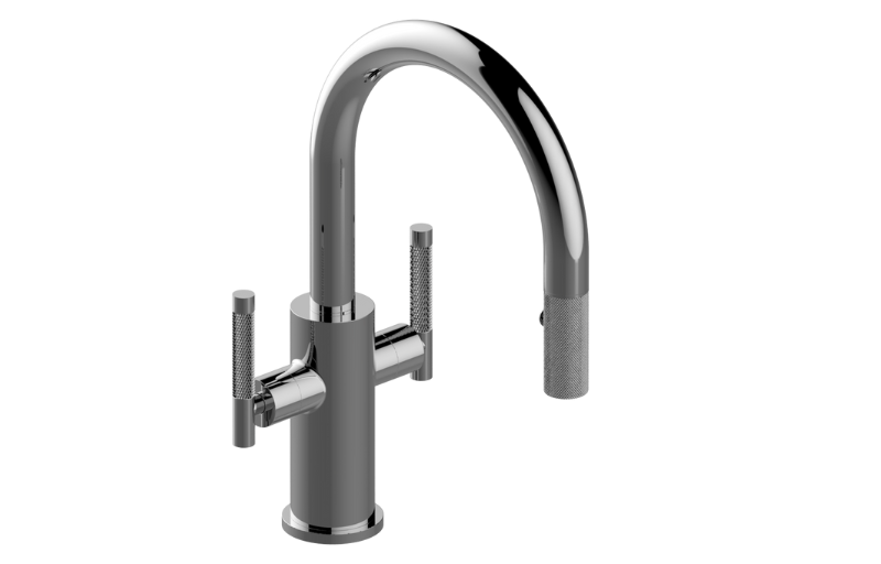 Graff G-5370-LM57D-BAU - Pull-Down Two-Handle Bar/Prep Faucet