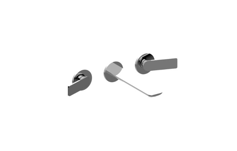 Graff G-6378-LM42B-AU-T - Sento Three-Hole Wall-Mounted Tub Filler With 7" Spout