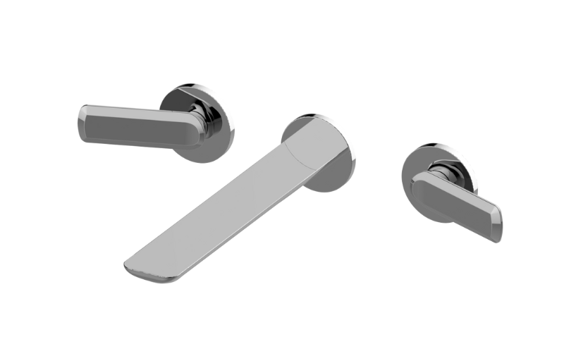 Graff G-6379-LM61B-AU-T - Sento Three-Hole Wall-Mounted Tub Filler With 9" Spout