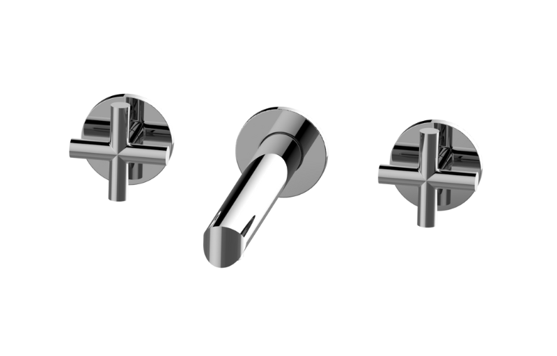 Graff G-6778-C17B-AU-T - Terra Three-Hole Wall-Mounted Tub Filler With 7-1/2" Spout