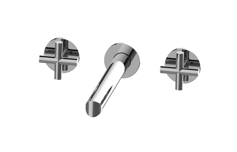Graff G-6779-C17B-AU-T - Terra Three-Hole Wall-Mounted Tub Filler With 9-1/2" Spout