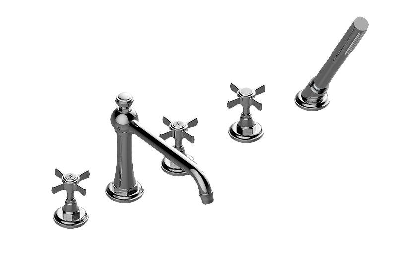 Graff G-6951-C16B-AU - Roman Tub Set W/Handshower W/Cross Handle (Rough And Trim)