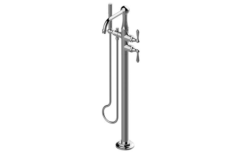Graff G-6954-LM48N-BB - Floor-Mounted Tub Filler (Rough And Trim)