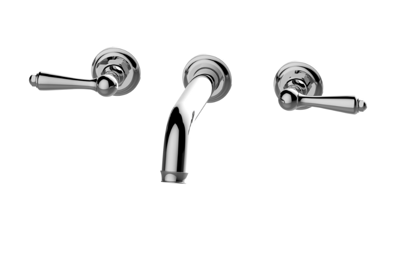 Graff G-6978-LM48B-AU-T - Camdem Three-Hole Wall-Mounted Tub Filler With 7-3/8" Spout