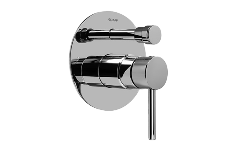 Graff G-7080-LM37S-AU-T - Pressure Balancing Valve Trim With Handle And Diverter (Trim)