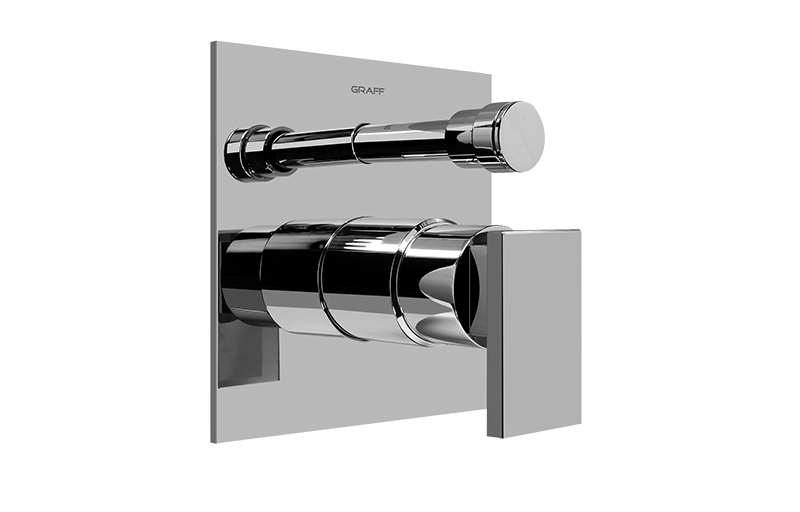 Graff G-7090-LM31S-AU-T - Pressure Balancing Valve Trim With Handle And Diverter (Trim)