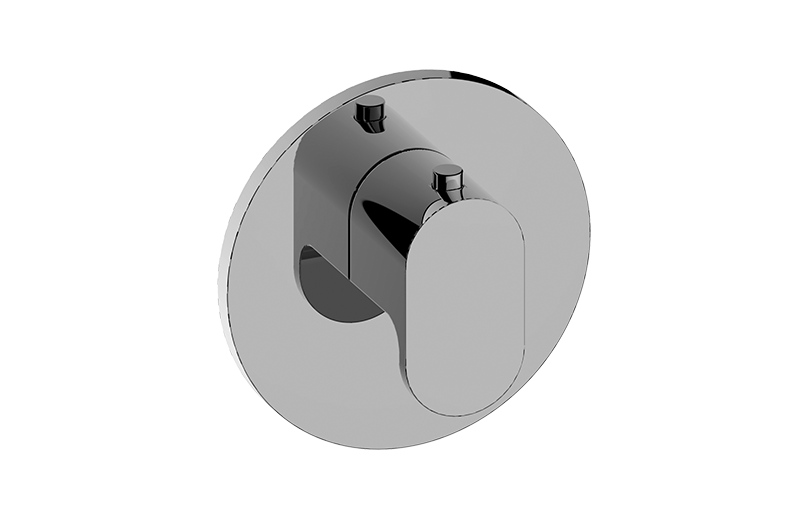 Graff G-8037-LM44E-AU-T - Round M-Series Thermostatic Valve Trim Plate With Handle