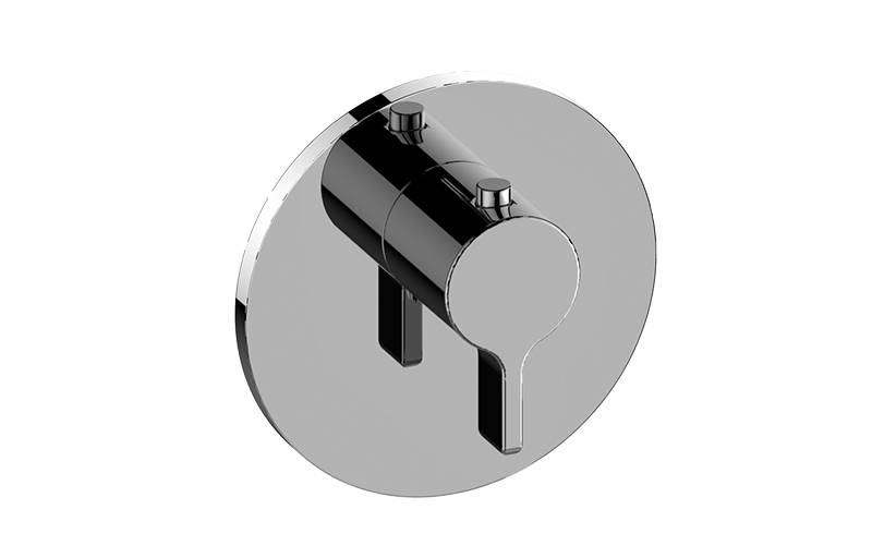 Graff G-8037-LM46E-AU-T - Round M-Series Thermostatic Valve Trim Plate With Handle
