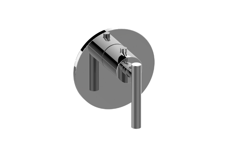 Graff G-8037-LM62E-UBB-T - Round M-Series Thermostatic Valve Trim Plate With Handle