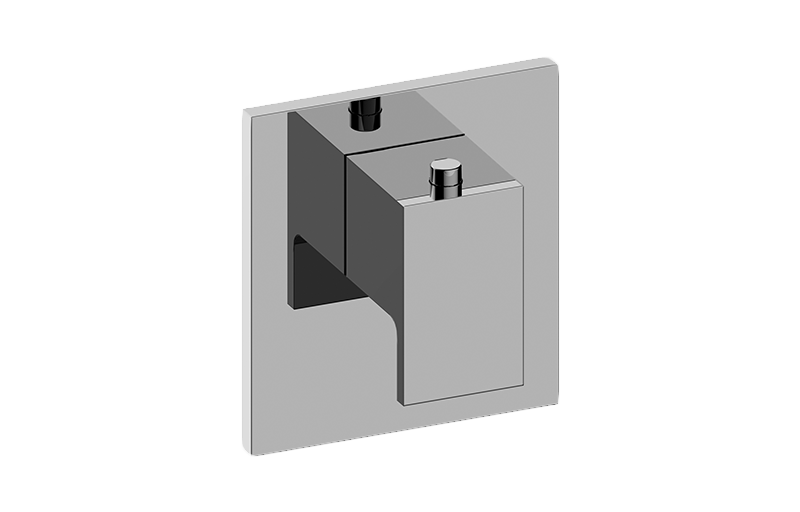 Graff G-8043-LM31E-AU-T - Square M-Series Thermostatic Valve Trim Plate With Handle