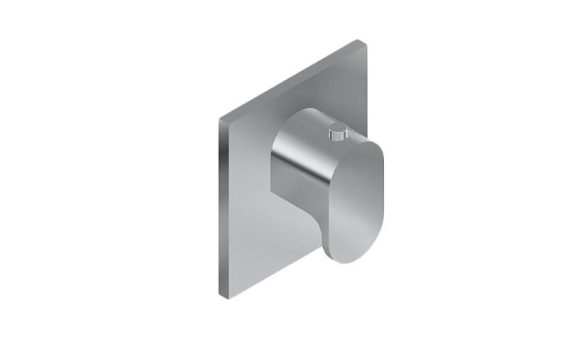 Graff G-8043-LM44E-AU-T - Square M-Series Thermostatic Valve Trim Plate With Handle