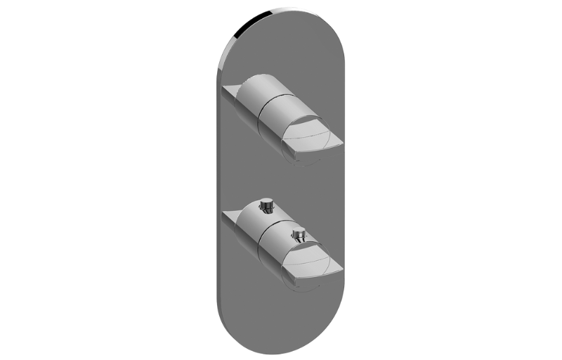 Graff G-8047-C14E0-AU-T - Round M-Series Valve Trim With Two Handles