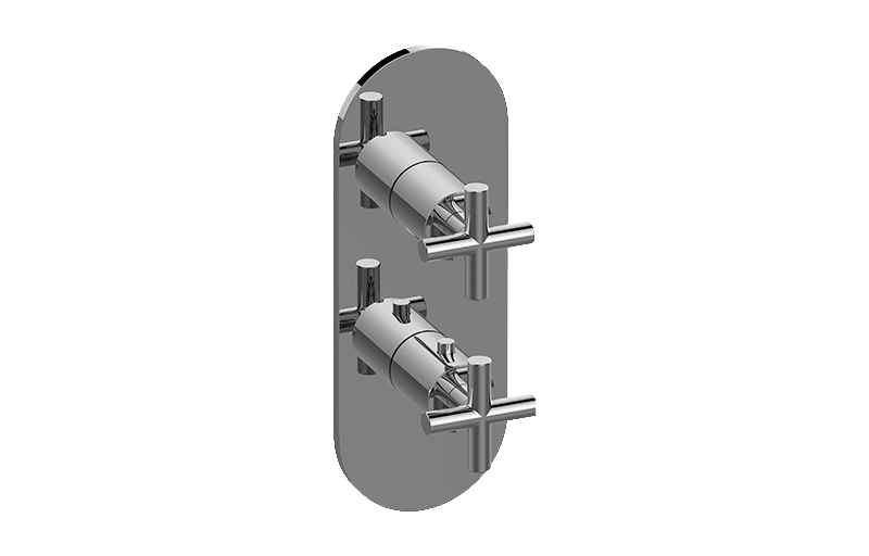 Graff G-8047-C17E0-AU-T - Round M-Series Valve Trim With Two Handles