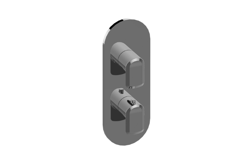 Graff G-8047-LM61E0-AU-T - Round M-Series Valve Trim With Two Handles