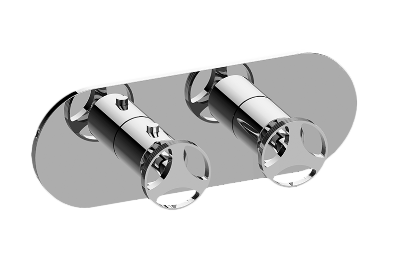 Graff G-8047HH-C19E0-AU-T - Round M-Series Valve Trim With Two Handles (Horizontal Orientation)