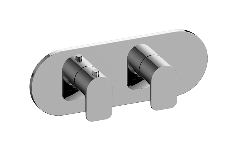 Graff G-8047H-LM42E0-AU-T - Round M-Series Valve Trim With Two Handles (Horizontal Orientation)