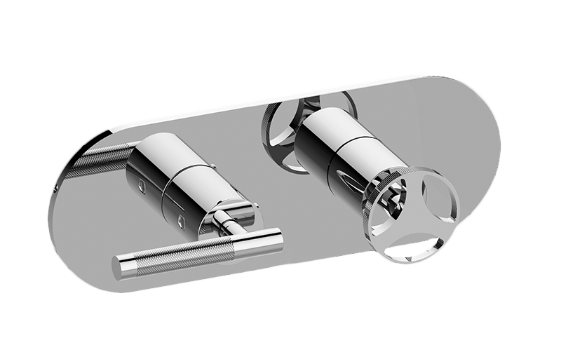 Graff G-8047HH-LM57C19-AU-T - Round M-Series Valve Trim With Two Handles (Horizontal Orientation)